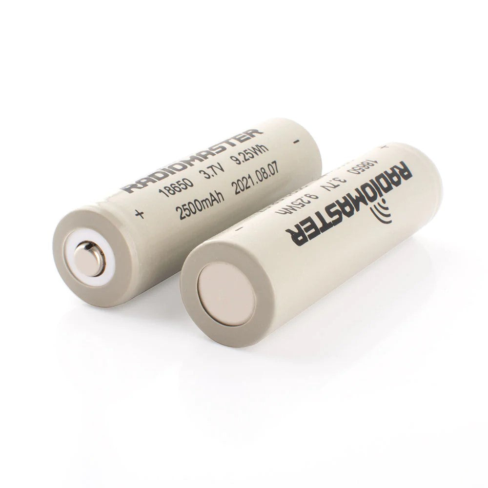 18650 Battery 2500mAh 3.7V (2pcs) for TX16S / TX12
