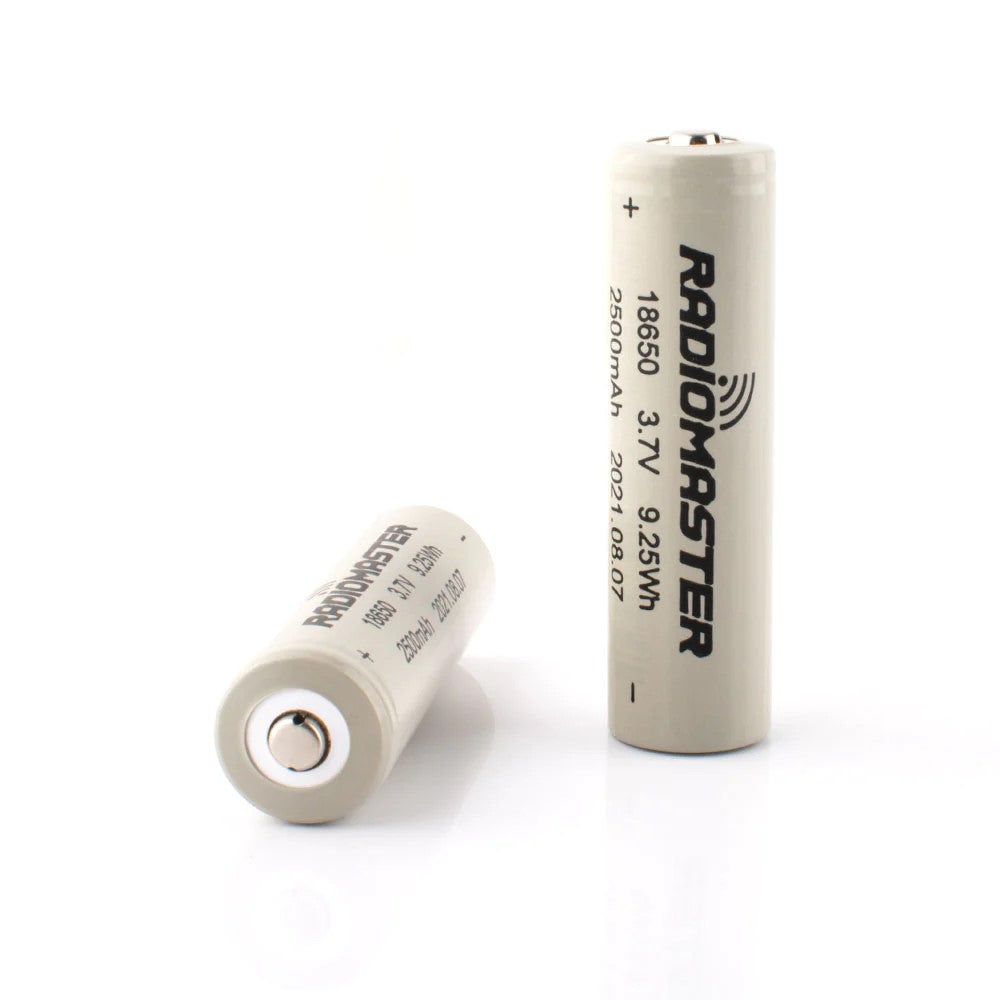18650 Battery 2500mAh 3.7V (2pcs) for TX16S / TX12