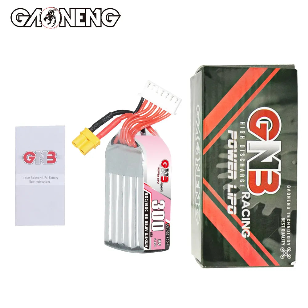 GNB 300mAh 6S 80C XT30 Lipo Battery