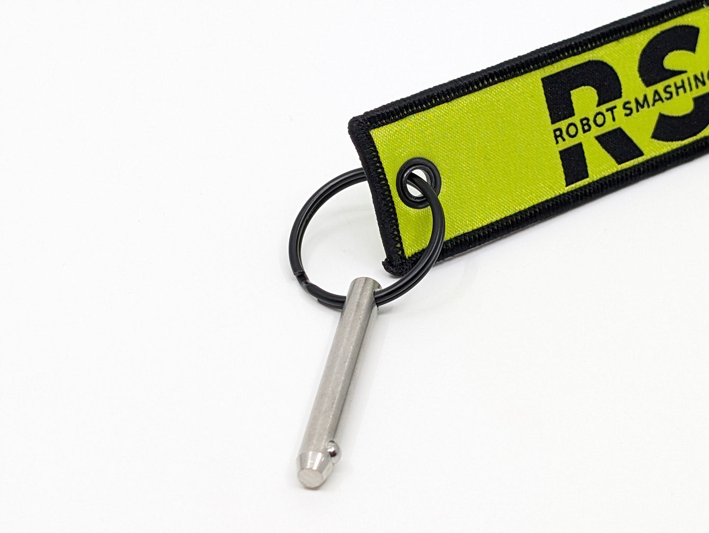 Weapon Lock Pin with RSL Remove Before Fight Tag