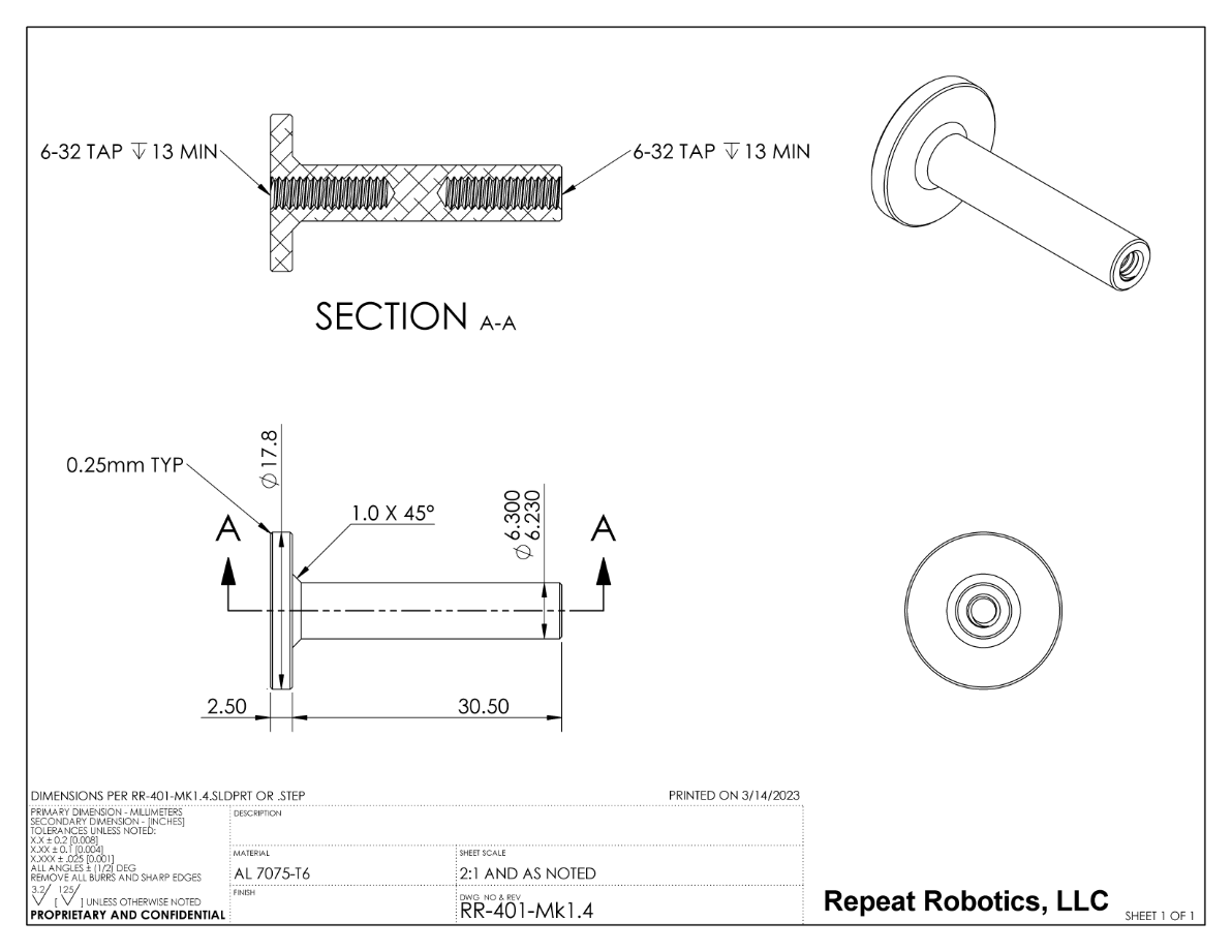 Repeat Drive Axle Mk2 (2pcs)