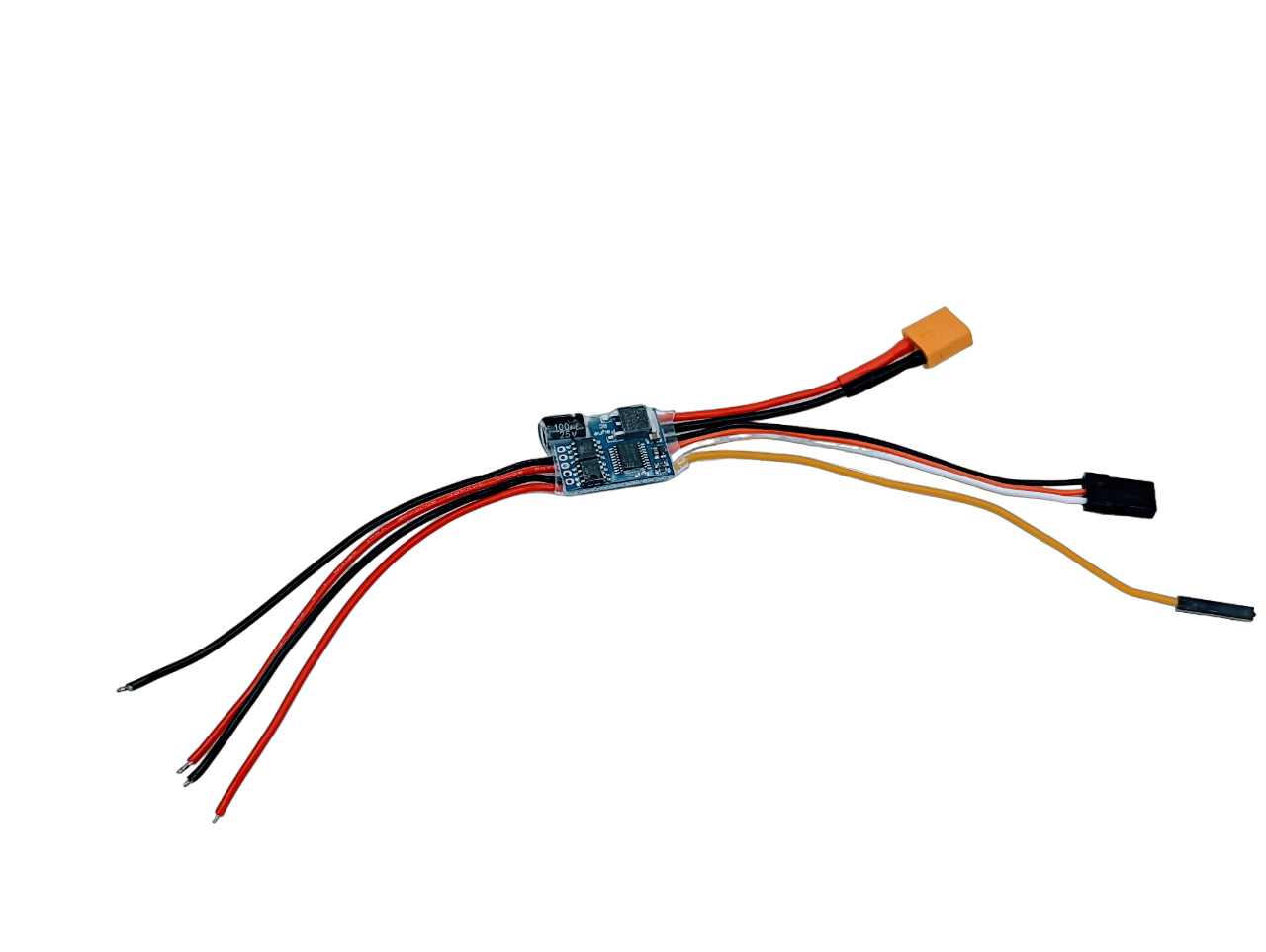 RC Brushed ESC - 65A Waterproof Speed Controller With Overheat & Low Voltage Protection - For Cars & Boats