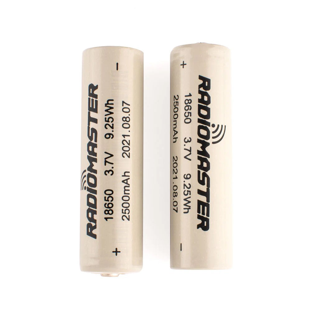 18650 Battery 2500mAh 3.7V (2pcs) for TX16S / TX12