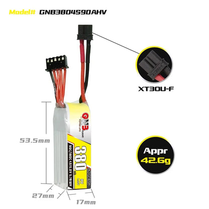 GNB 380mah 4S 90C 15.2V Lipo Battery