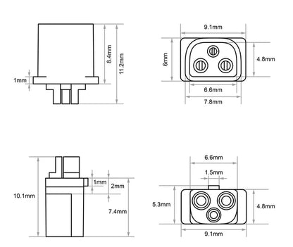 BT3.0 Connectors - Male (Pack of 10)