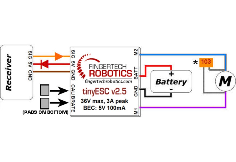 Fingertech Sensor Modules FingerTech tinyESC v2 – Robot Smashing League