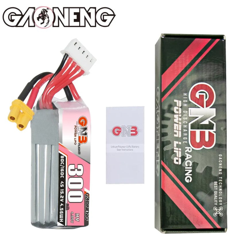 GNB LiHV 4S 15.2V 300mAh 80C XT30 LiPo Battery