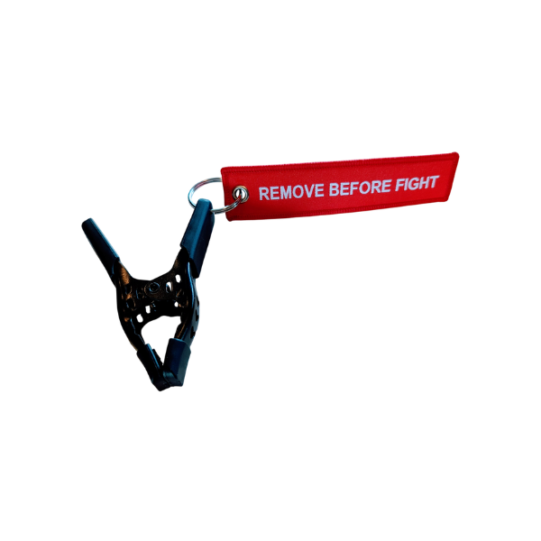 4" Clamp Weapon Lock with Remove Before Fight Tag