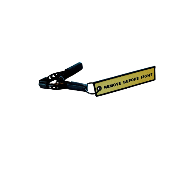 4" Clamp Weapon Lock with Remove Before Fight Tag