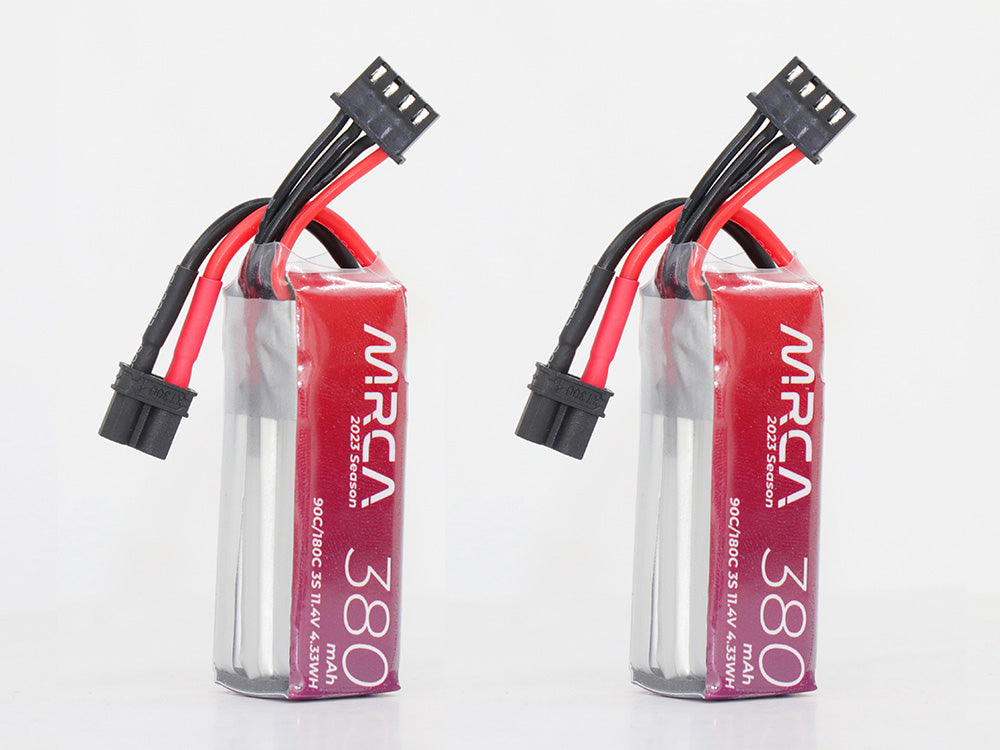 MRCA 380mah 3S1P 11.4V HV 90C (2 pieces) Lipo Battery